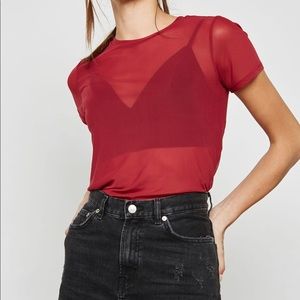 ⭐️⭐️RED SHEER TOP⭐️⭐️